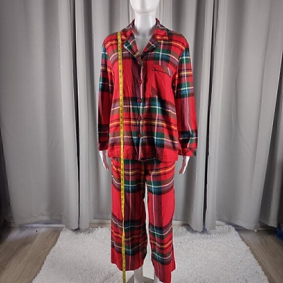 Victoria’s Secret Women's Cotton Red Plaid 2 Pc Pajama Set Size X-Small - Picture 5 of 16